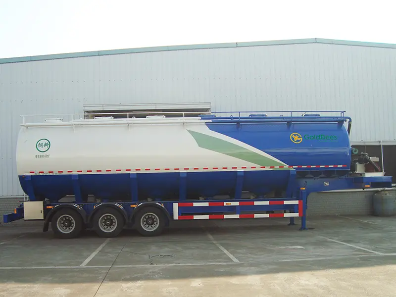 GoldBees ElectricHydraulic Auger Conveyor Bulk Feed Transport Semi-Trailer (7)